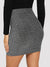 High<b style="color:White;"><font size="1"> -</font></b>Waist Glitter Bodycon Skirt