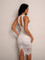 Open<b style="color:White;"><font size="1"> -</font></b>Back<b style="color:White;"><font size="1"> -</font></b>Halter Guipure Lace Dress