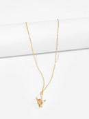 Metal<b style="color:White;"><font size="1"> -</font></b>Hand Pendant Chain Necklace