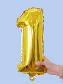 Decorative<b style="color:White;"><font size="1"> -</font></b>Number Balloon 1pc Gold