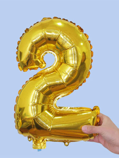 Decorative<b style="color:White;"><font size="1"> -</font></b>Number Balloon 1pc Gold