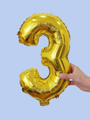 Decorative<b style="color:White;"><font size="1"> -</font></b>Number Balloon 1pc Gold