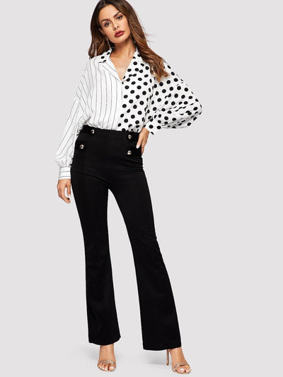 Mixed<b style="color:White;"><font size="1"> -</font></b>Print Dolman Sleeve Blouse