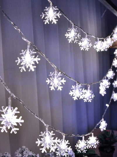 20pcs<b style="color:White;"><font size="1"> -</font></b>Snowflake<b style="color:White;"><font size="1"> -</font></b>Bulb String Light 12v