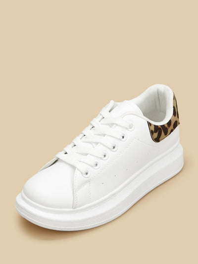 Leopard<b style="color:White;"><font size="1"> -</font></b>Print Lace-up Sneakers