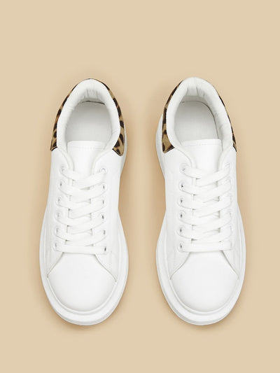 Leopard<b style="color:White;"><font size="1"> -</font></b>Print Lace-up Sneakers