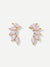 Rhinestone<b style="color:White;"><font size="1"> -</font></b>Leaf Stud Earrings 1pair