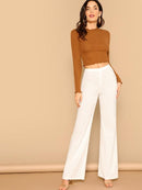 Flare<b style="color:White;"><font size="1"> -</font></b>Leg Solid Pants