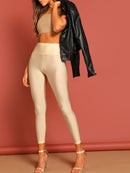 Wide<b style="color:White;"><font size="1"> -</font></b>Waist Solid Leggings