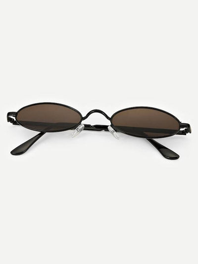 Oval<b style="color:White;"><font size="1"> -</font></b>Frame Tinted Lens Sunglasses