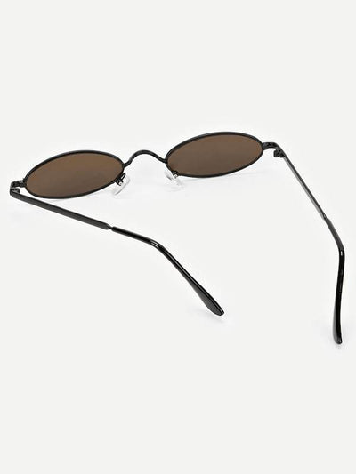 Oval<b style="color:White;"><font size="1"> -</font></b>Frame Tinted Lens Sunglasses