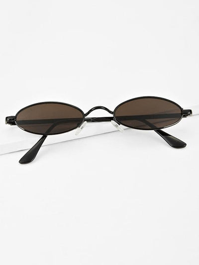 Oval<b style="color:White;"><font size="1"> -</font></b>Frame Tinted Lens Sunglasses