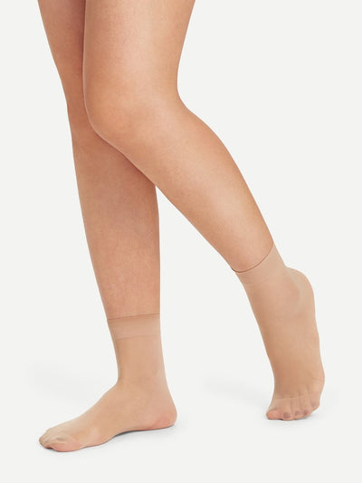 Sheer<b style="color:White;"><font size="1"> -</font></b>Mesh Ankle Socks 5pairs