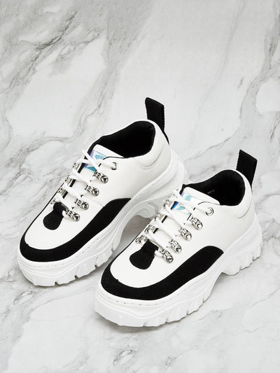 Contrast<b style="color:White;"><font size="1"> -</font></b>Lace-up Chunky Trainers