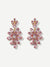 Flower<b style="color:White;"><font size="1"> -</font></b>Shaped<b style="color:White;"><font size="1"> -</font></b>Rhinestone Drop Earrings 1pair