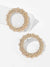 Textured<b style="color:White;"><font size="1"> -</font></b>Hoop Earrings 1pair