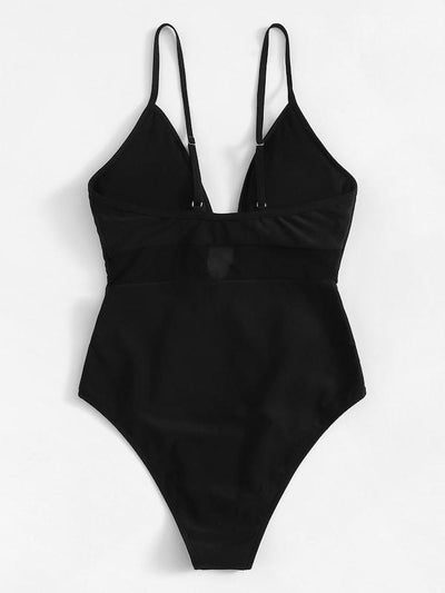 Mesh<b style="color:White;"><font size="1"> -</font></b>Panel One Piece Swimsuit