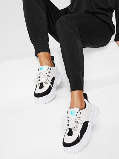 Contrast<b style="color:White;"><font size="1"> -</font></b>Lace-up Chunky Trainers