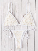 Appliques<b style="color:White;"><font size="1"> -</font></b>Triangle<b style="color:White;"><font size="1"> -</font></b>Top With Tie Side Bikini