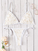 Appliques<b style="color:White;"><font size="1"> -</font></b>Triangle<b style="color:White;"><font size="1"> -</font></b>Top With Tie Side Bikini