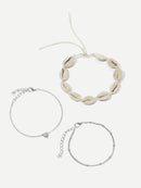 Seashell<b style="color:White;"><font size="1"> -</font></b>Design Anklet Set 3pcs