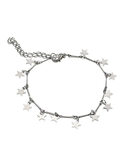 Star<b style="color:White;"><font size="1"> -</font></b>Charm Chain Anklet 3pcs