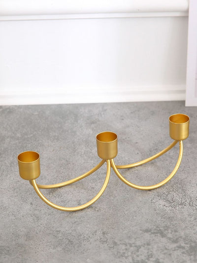 Geometric<b style="color:White;"><font size="1"> -</font></b>Metal Candle Holder 1pc