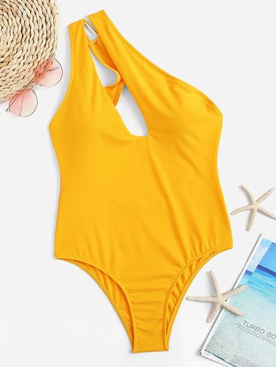 Cut-out<b style="color:White;"><font size="1"> -</font></b>Low<b style="color:White;"><font size="1"> -</font></b>Back One Piece Swimwear