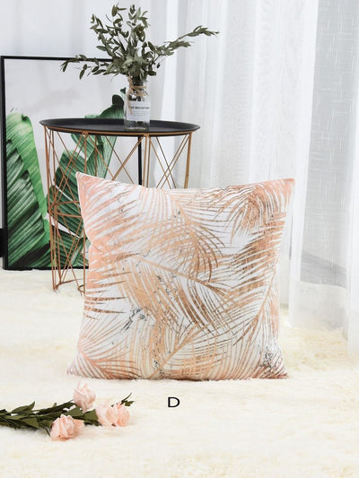 Leaf<b style="color:White;"><font size="1"> -</font></b>&<b style="color:White;"><font size="1"> -</font></b>Marble Pattern Cushion Cover 1pc