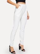 Pocket<b style="color:White;"><font size="1"> -</font></b>Side Solid Textured Pants