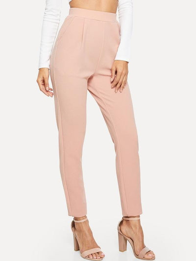 Pocket<b style="color:White;"><font size="1"> -</font></b>Side Solid Textured Pants