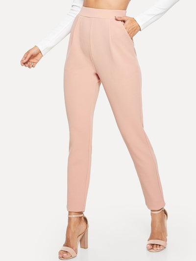 Pocket<b style="color:White;"><font size="1"> -</font></b>Side Solid Textured Pants