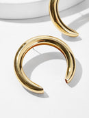 Cut<b style="color:White;"><font size="1"> -</font></b>Hoop Earrings 1pair