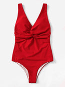 Twist<b style="color:White;"><font size="1"> -</font></b>Ruched<b style="color:White;"><font size="1"> -</font></b>Low Back One Piece Swim