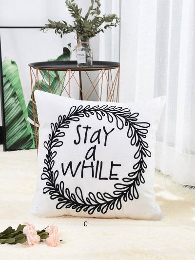 Letter<b style="color:White;"><font size="1"> -</font></b>Print Cushion Cover 1pc