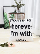 Letter<b style="color:White;"><font size="1"> -</font></b>Print Cushion Cover 1pc