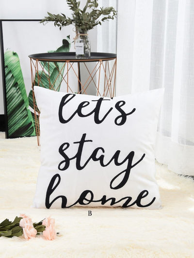 Letter<b style="color:White;"><font size="1"> -</font></b>Print Cushion Cover 1pc