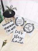 Letter<b style="color:White;"><font size="1"> -</font></b>Print Cushion Cover 1pc