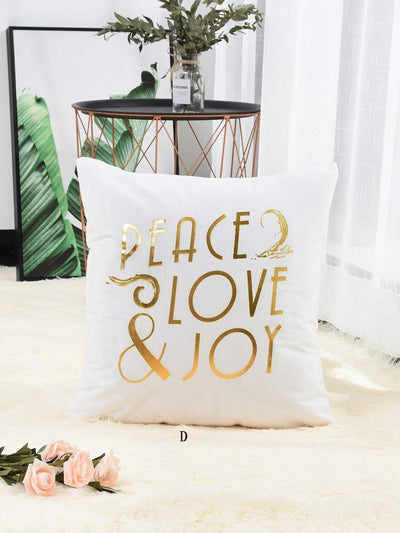 Slogan<b style="color:White;"><font size="1"> -</font></b>Print Cushion Cover 1pc