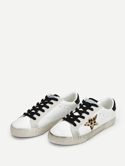 Leopard<b style="color:White;"><font size="1"> -</font></b>Print Low Top Sneakers