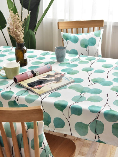 Leaf<b style="color:White;"><font size="1"> -</font></b>Overlay Print Table Cloth
