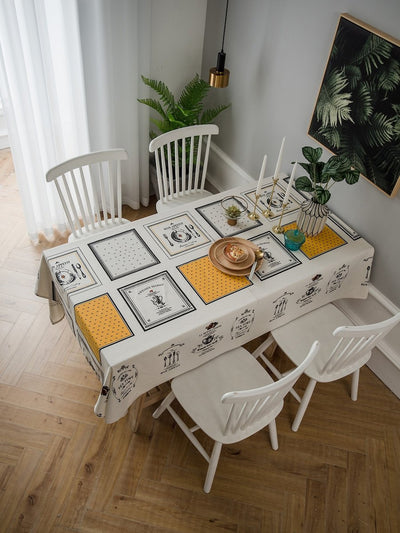 Cutlery<b style="color:White;"><font size="1"> -</font></b>Print Table Cloth