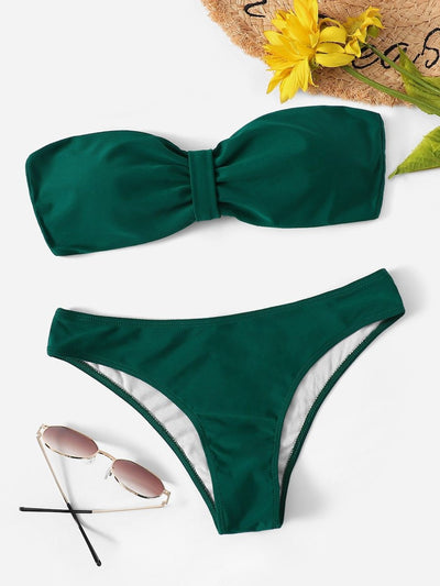 Tie<b style="color:White;"><font size="1"> -</font></b>Back<b style="color:White;"><font size="1"> -</font></b>Bandeau With Panty Bikini