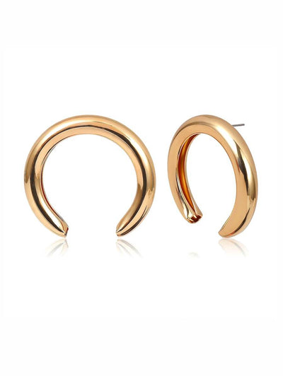 Cut<b style="color:White;"><font size="1"> -</font></b>Hoop Earrings 1pair