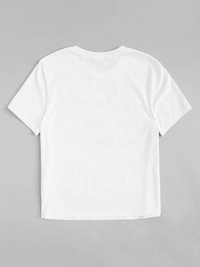 Neon<b style="color:White;"><font size="1"> -</font></b>Orange Slogan Print Tee