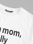 Neon<b style="color:White;"><font size="1"> -</font></b>Orange Slogan Print Tee