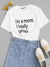 Neon<b style="color:White;"><font size="1"> -</font></b>Orange Slogan Print Tee