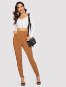 Pocket<b style="color:White;"><font size="1"> -</font></b>Side Solid Textured Pants