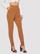 Pocket<b style="color:White;"><font size="1"> -</font></b>Side Solid Textured Pants