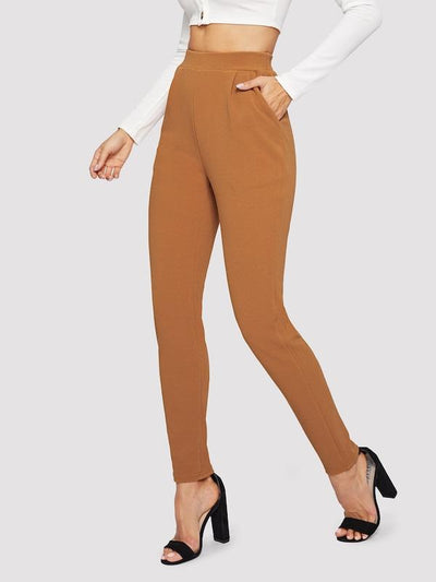 Pocket<b style="color:White;"><font size="1"> -</font></b>Side Solid Textured Pants